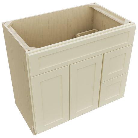 Fabuwood Galaxy Linen VSD48 Vanity Combo Cabinet, Top View