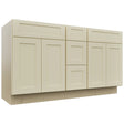 Fabuwood Galaxy Linen VSD60DOUBLE Vanity Combo Cabinet, Front View