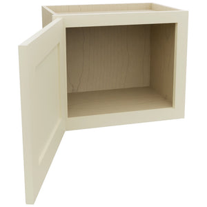Fabuwood Galaxy Linen W1815 Wall Standard Cabinet, Open View