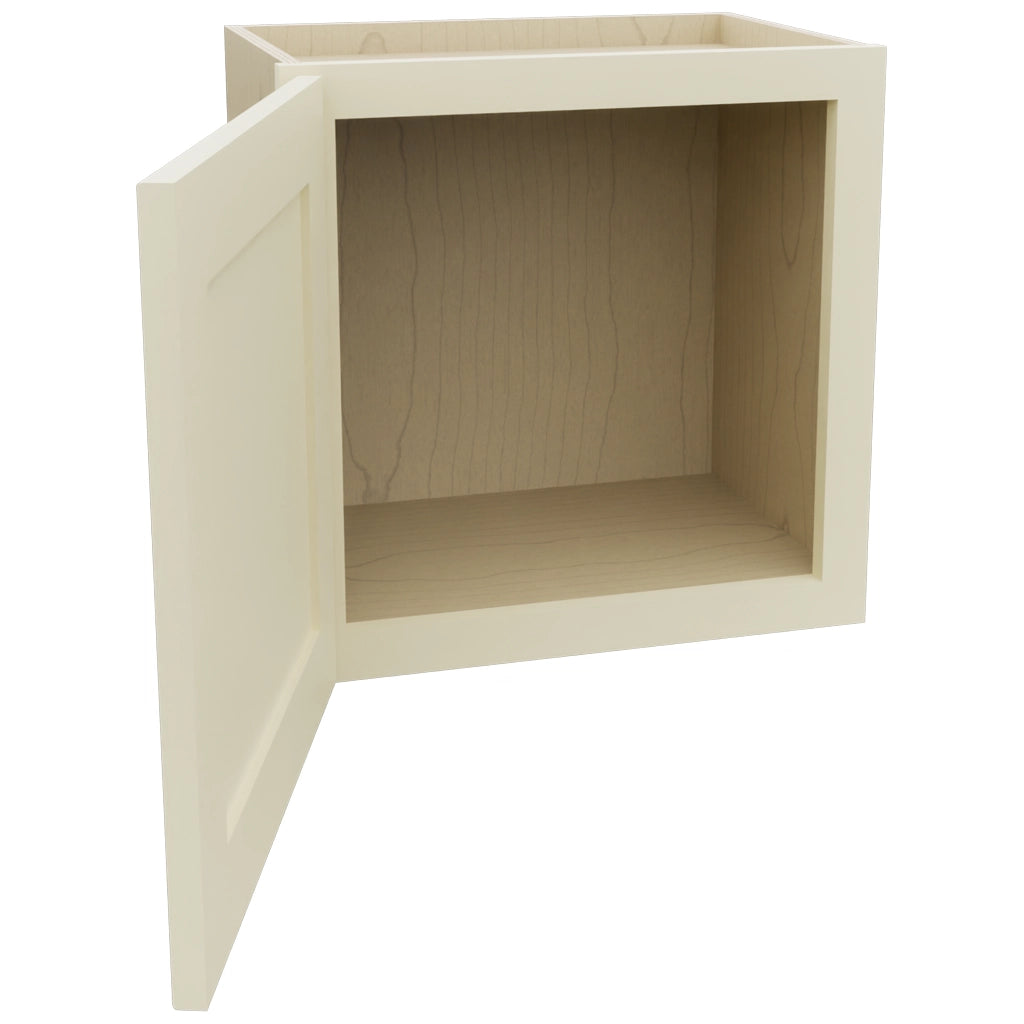 Fabuwood Galaxy Linen W1818 Wall Standard Cabinet, Open View
