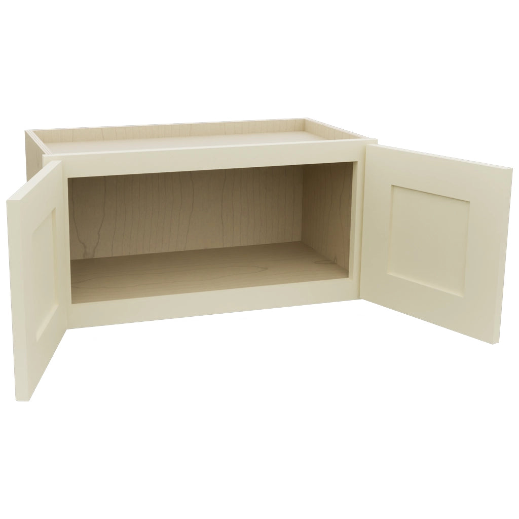 Fabuwood Galaxy Linen W2412 Wall Standard Cabinet, Open View