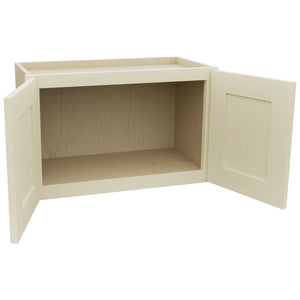 Fabuwood Galaxy Linen W2415 Wall Standard Cabinet, Open View