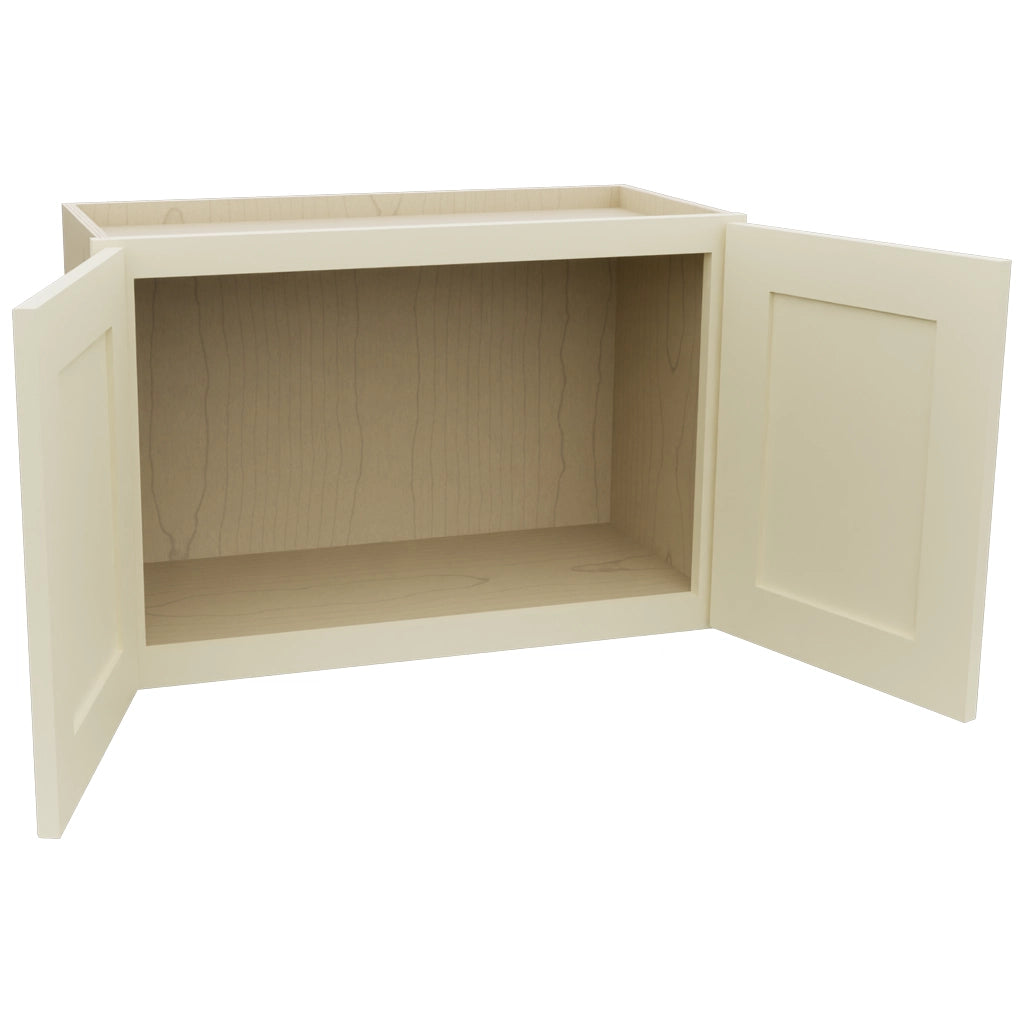 Fabuwood Galaxy Linen W2718 Wall Standard Cabinet, Open View