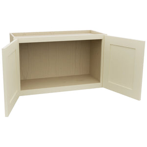 Fabuwood Galaxy Linen W3018 Wall Standard Cabinet, Open View