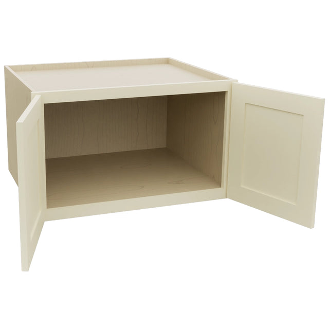Fabuwood Galaxy Linen W301824 Wall Deep Cabinet, Open View