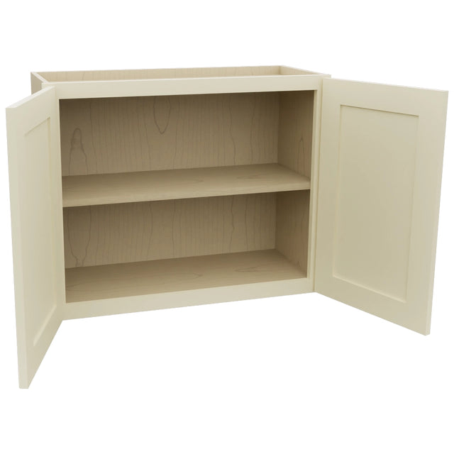 Fabuwood Galaxy Linen W3024 Wall Standard Cabinet, Open View