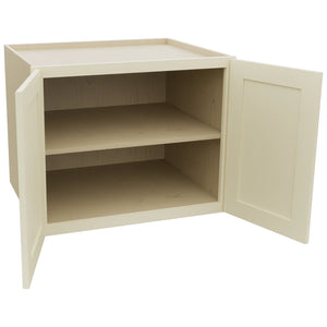 Fabuwood Galaxy Linen W302424 Wall Deep Cabinet, Open View