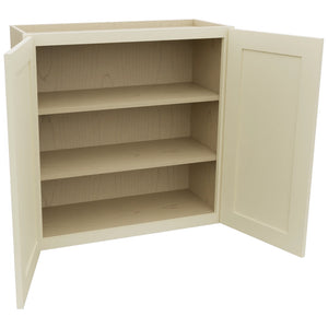 Fabuwood Galaxy Linen W3030 Wall Standard Cabinet, Open View