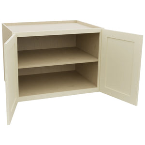 Fabuwood Galaxy Linen W332424 Wall Deep Cabinet, Open View