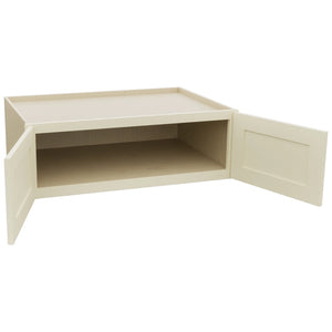 Fabuwood Galaxy Linen W361224 Wall Deep Cabinet, Open View