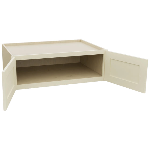 Fabuwood Galaxy Linen W361224 Wall Deep Cabinet, Open View