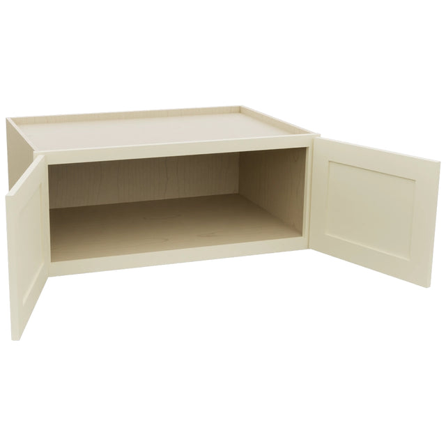 Fabuwood Galaxy Linen W361524 Wall Deep Cabinet, Open View