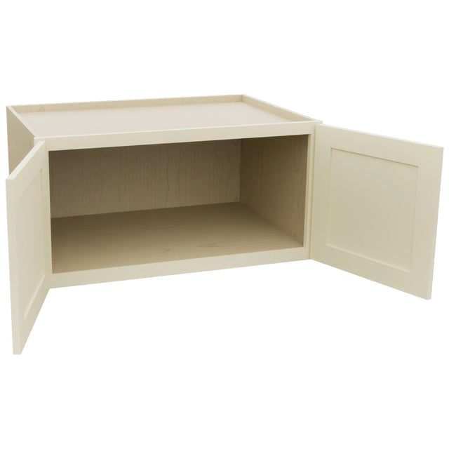 Fabuwood Galaxy Linen W361824 Wall Deep Cabinet, Open View