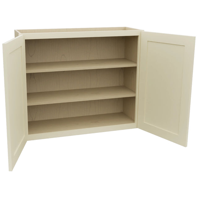 Fabuwood Galaxy Linen W3630 Wall Standard Cabinet, Open View
