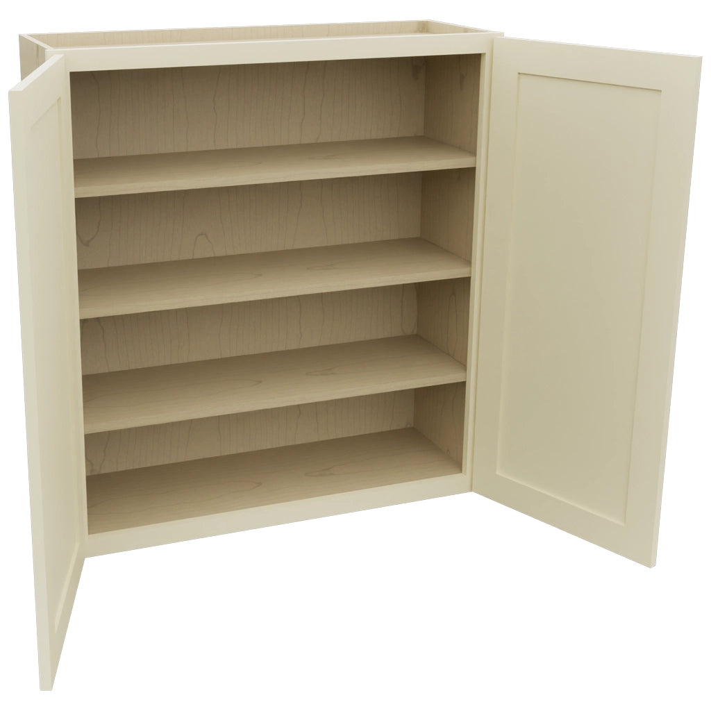 Fabuwood Galaxy Linen W3639 Wall Standard Cabinet, Open View