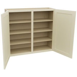 Fabuwood Galaxy Linen W3936 Wall Standard Cabinet, Open View