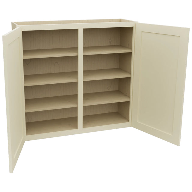 Fabuwood Galaxy Linen W3936 Wall Standard Cabinet, Open View