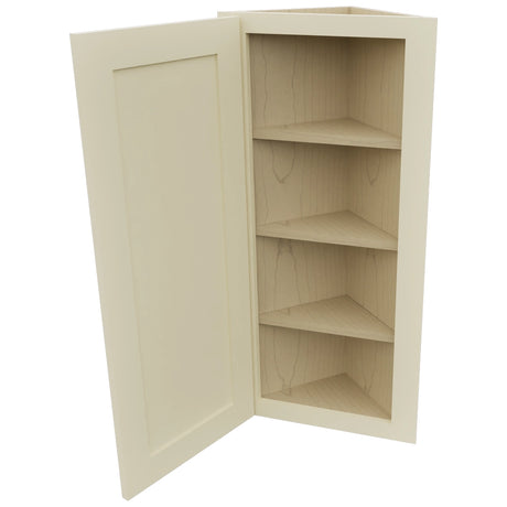 Fabuwood Galaxy Linen WAE1236 Wall Angle End Cabinet, Open View
