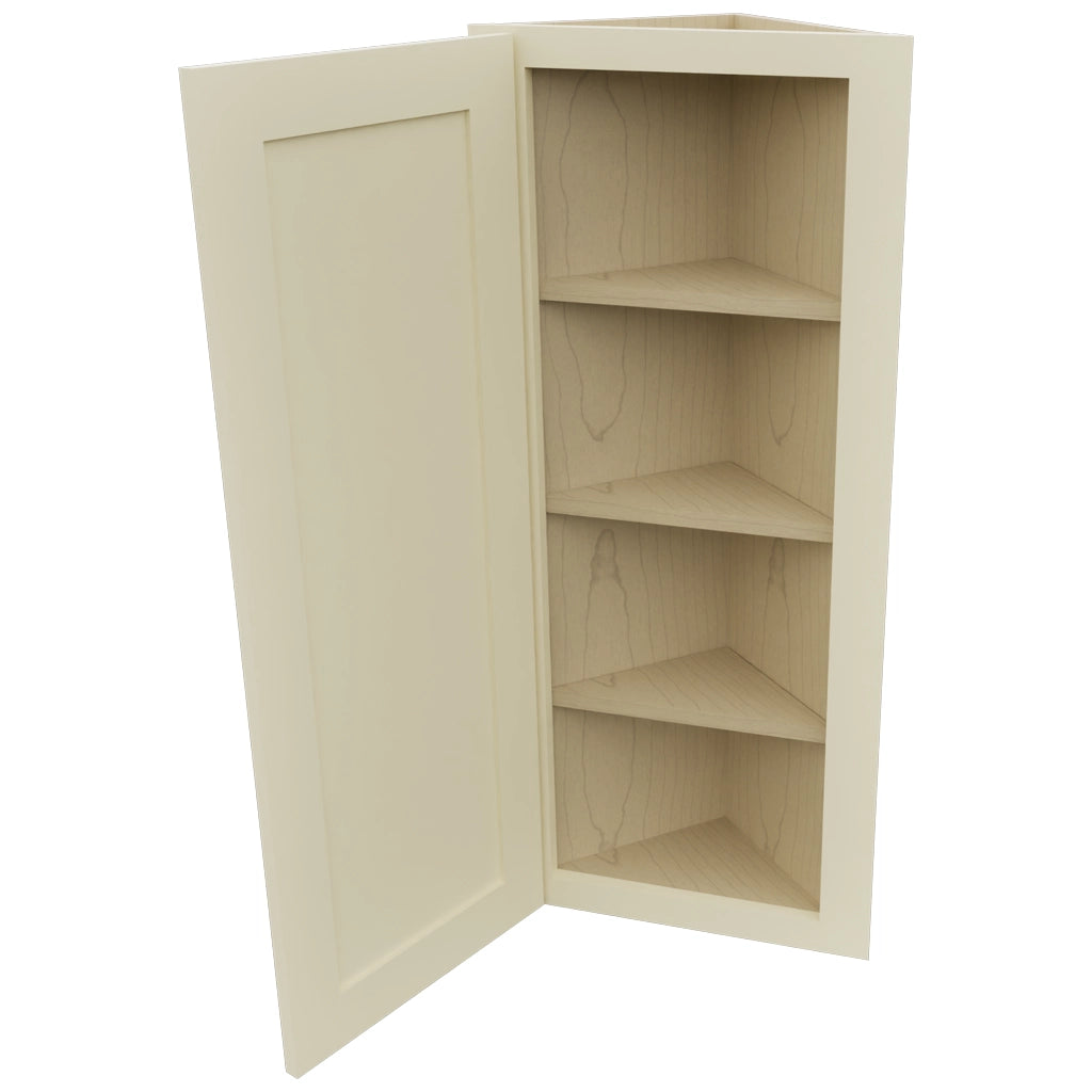 Fabuwood Galaxy Linen WAE1239 Wall Angle End Cabinet, Open View