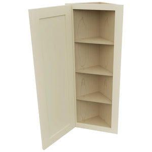 Fabuwood Galaxy Linen WAE1242 Wall Angle End Cabinet, Open View
