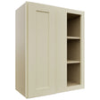 Fabuwood Galaxy Linen WBC2430 Wall Corner Blind Cabinet, Front View