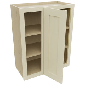 Fabuwood Galaxy Linen WBC2430 Wall Corner Blind Cabinet, Open View