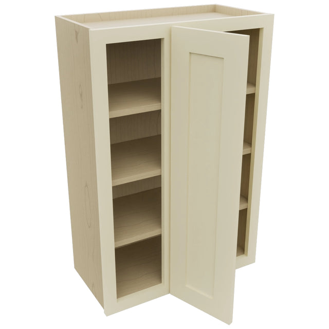 Fabuwood Galaxy Linen WBC2436 Wall Corner Blind Cabinet, Open View