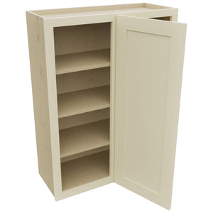 Fabuwood Galaxy Linen WBC3039 Wall Corner Blind Cabinet, Open View