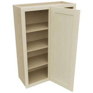 Fabuwood Galaxy Linen WBC3042 Wall Corner Blind Cabinet, Open View
