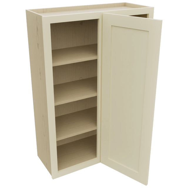 Fabuwood Galaxy Linen WBC3042 Wall Corner Blind Cabinet, Open View