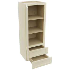 Fabuwood Galaxy Linen WD1848 Wall Drawer Cabinet, Open View