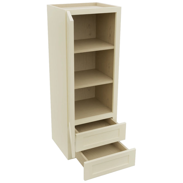 Fabuwood Galaxy Linen WD1848 Wall Drawer Cabinet, Open View