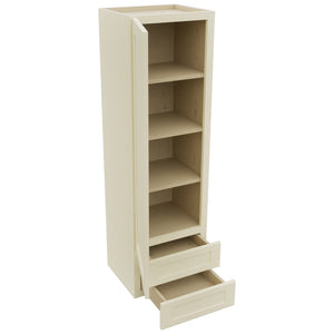Fabuwood Galaxy Linen WD1860 Wall Drawer Cabinet, Open View