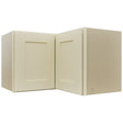 Fabuwood Galaxy Linen WPC2415 Wall Corner Pie Cabinet, Front View