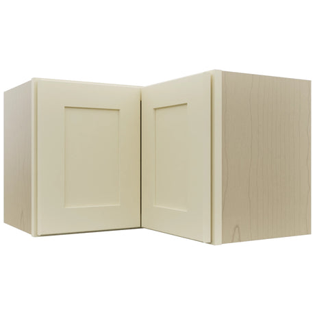 Fabuwood Galaxy Linen WPC2415 Wall Corner Pie Cabinet, Front View