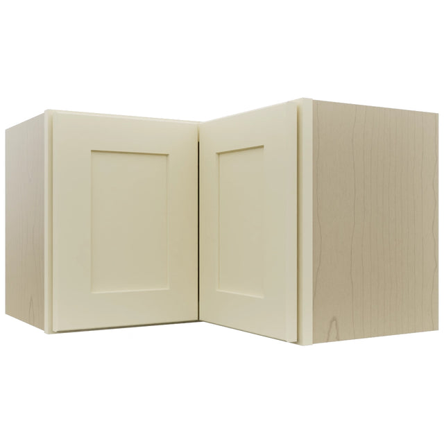 Fabuwood Galaxy Linen WPC2415 Wall Corner Pie Cabinet, Front View