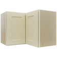 Fabuwood Galaxy Linen WPC2418 Wall Corner Pie Cabinet, Front View