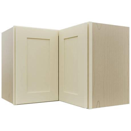 Fabuwood Galaxy Linen WPC2418 Wall Corner Pie Cabinet, Front View