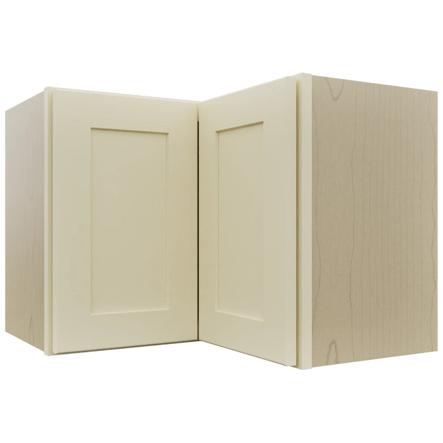 Fabuwood Galaxy Linen WPC2418 Wall Corner Pie Cabinet, Front View