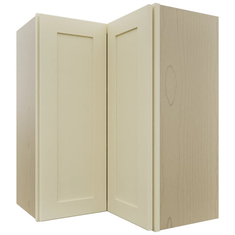 Fabuwood Galaxy Linen WPC2430 Wall Corner Pie Cabinet, Front View