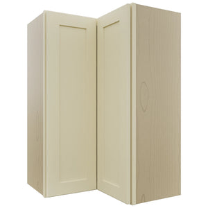 Fabuwood Galaxy Linen WPC2436 Wall Corner Pie Cabinet, Front View