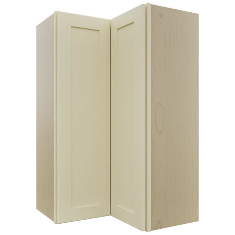 Fabuwood Galaxy Linen WPC2439 Wall Corner Pie Cabinet, Front View