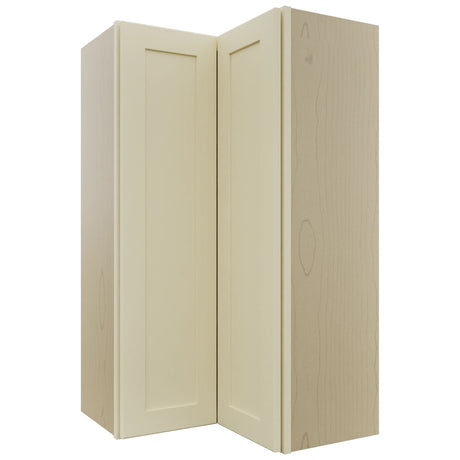 Fabuwood Galaxy Linen WPC2442 Wall Corner Pie Cabinet, Front View