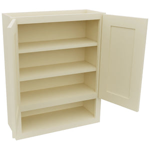 Fabuwood Galaxy Linen WVS2430 Vanity Wall Storage, Open View
