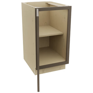 Fabuwood Galaxy Mocha B18FD Base Full Door Cabinet, Open View
