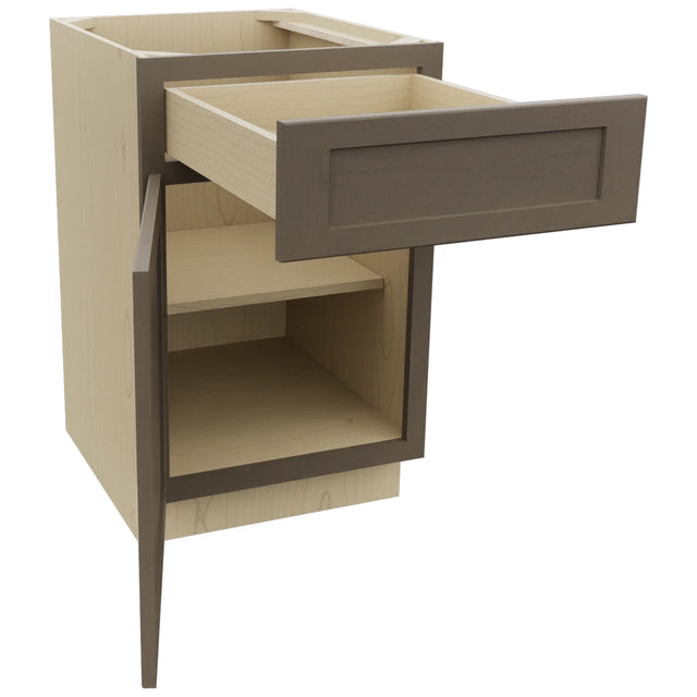 Fabuwood Galaxy Mocha B21 Base Standard Cabinet, Open View