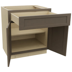 Fabuwood Galaxy Mocha B30 Base Standard Cabinet, Open View