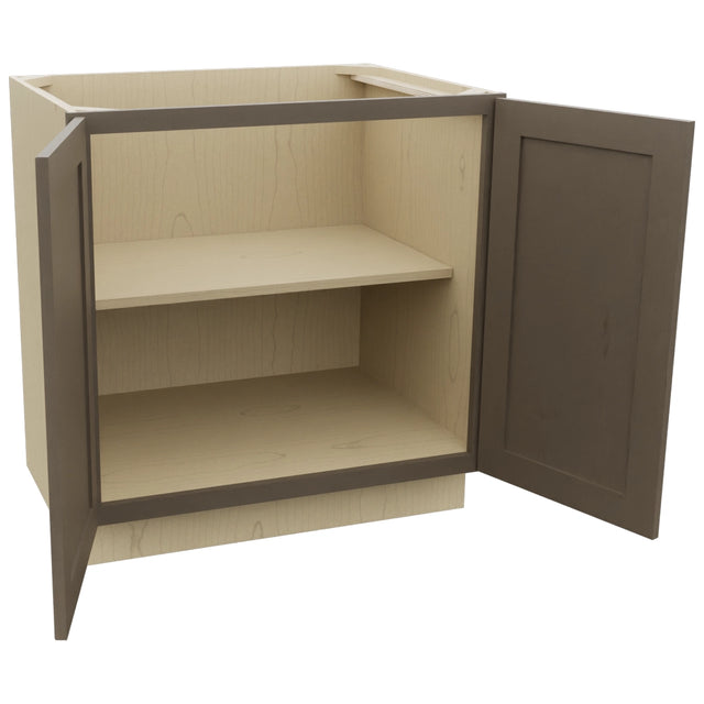 Fabuwood Galaxy Mocha B33FD Base Full Door Cabinet, Open View