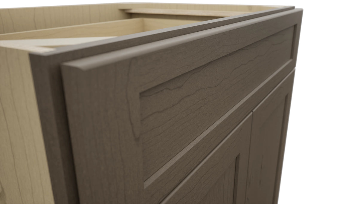Fabuwood Galaxy Mocha B33SDF Base Standard Cabinet, Detail View