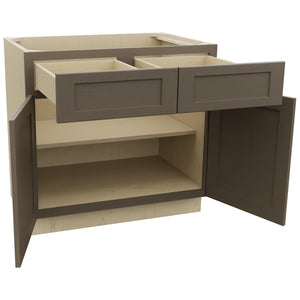 Fabuwood Galaxy Mocha B36 Base Standard Cabinet, Open View